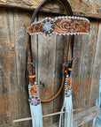 Whipstitch AB Browband/One Ear Tack Set with Wither Strap