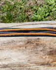 Black Shimmer & Braid Fashion Leather Bracelet XI101