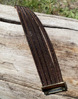 Brown Shimmer Fashion Leather Bracelet XI100