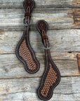 Foxtail Tooled Spur Straps