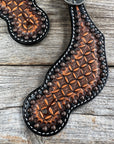 Two Tone Honeycomb Tooled Spur Straps