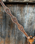 Light Oil Floral and Teal Dot Breastcollar