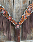 Whipstitch Coral and Clear One Ear/ Breastcollar Tack Set