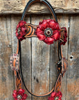 Zebra Ruby Browband / Breastcollar Tack Set