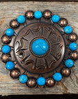 Copper Turquoise Round Concho Berry Jacket