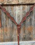 Basketweave Scalloped Medium Oil Breastcollar