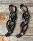 Crystal Dark Oil Rustic Tie Down Keepers
