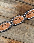 Light Oil Buckstitch Wither Strap