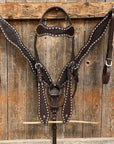 Dark Oil Basketweave Buckstitch Tack Sets