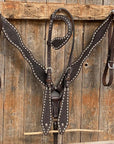 Dark Oil Basketweave Buckstitch Tack Sets