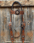 Zebra Jet and Topaz Browband / Breastcollar Tack Set