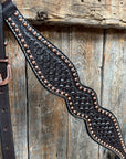 Dark Oil Honeycomb Tooled with Copper Dots Tack Sets