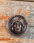 Copper Native American Concho 1.5" W167L