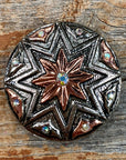 Starburst Antique Silver 1.5" Concho W185L