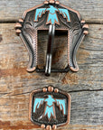 Copper Thunderbird Buckle W116B