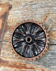 Copper Daisy Turquoise Concho 1.5" W132L