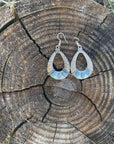 Turquoise Dangle Silver Fashion Earrings WA196