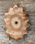Leather Rosette Starburst - Rust Cabochon Western Concho R110CABRU