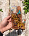 Daisy Leather iPhone Case