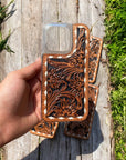 Plain Sunflowers Leather iPhone Case