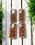 Plain Sunflowers Leather iPhone Case