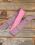 Pink and Gold Western Skinny Mini Wild Rag Scarf / Cowgirl Necktie