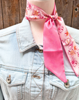 Pink Western Skinny Mini Wild Rag Scarf / Cowgirl Necktie