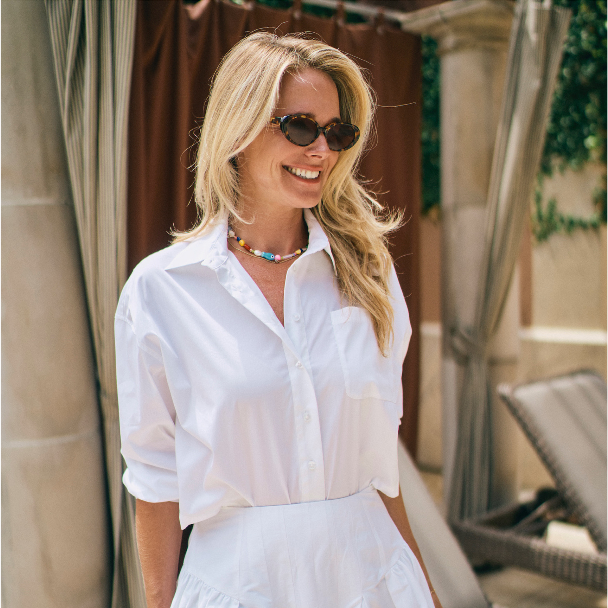 MASON'S DAUGHTER | the Cropped Boyfriend Shirt, White