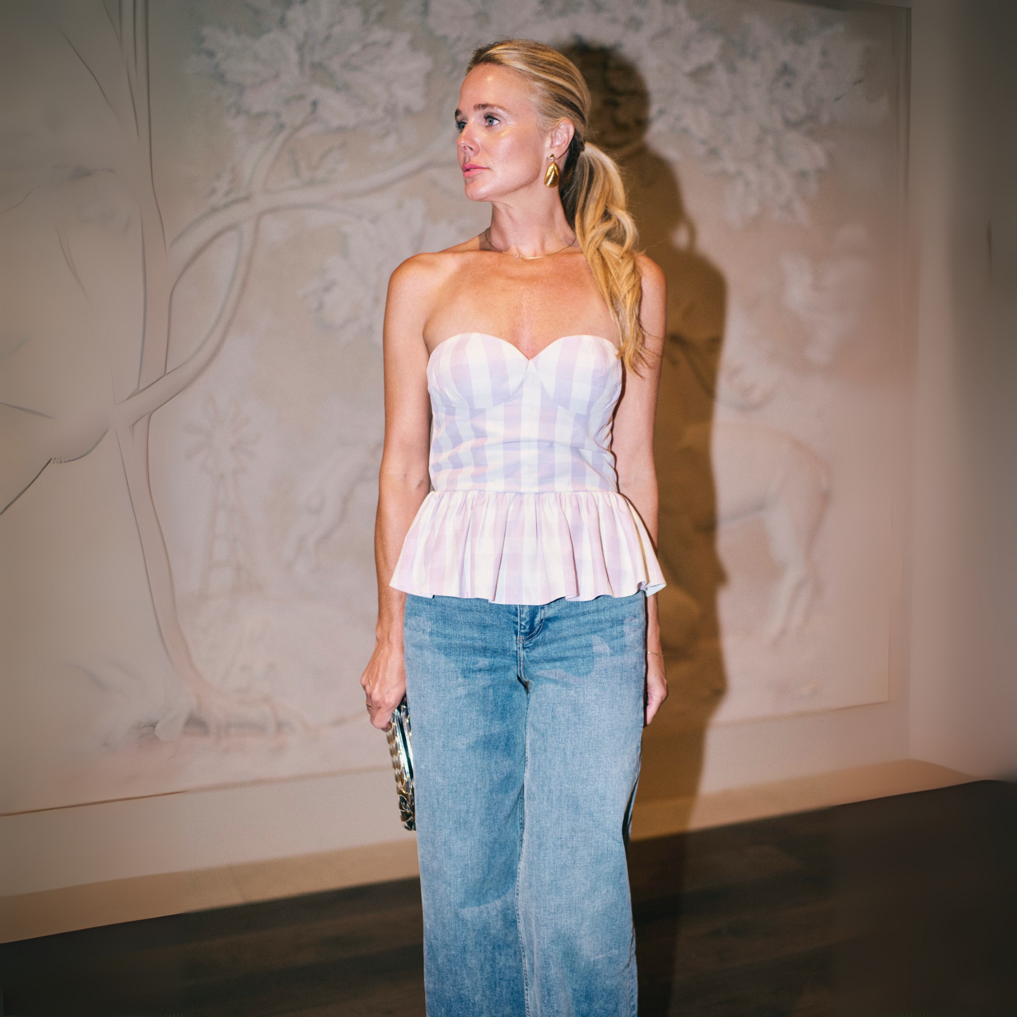 MASON'S DAUGHTER | Tilly Top, Lavender & Ivory Gingham Shantung