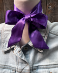 Purple Western Skinny Mini Wild Rag Scarf / Cowgirl Necktie