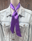 Purple Western Skinny Mini Wild Rag Scarf / Cowgirl Necktie