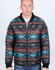 Mens Insulated Reversible Jacket - Black