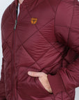 Mens Insulated Reversible Jacket - Wine