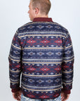 Mens Insulated Reversible Jacket - Wine