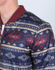 Mens Insulated Reversible Jacket - Wine
