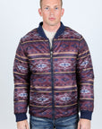 Mens Insulated Reversible Jacket - Navy