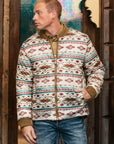 Mens Insulated Reversible Jacket - Beige