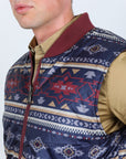 Mens Insulated Reversible Vest - Wine
