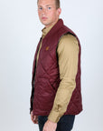 Mens Insulated Reversible Vest - Wine