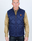 Mens Insulated Reversible Vest - Navy