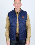 Mens Insulated Reversible Vest - Navy