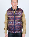 Mens Insulated Reversible Vest - Navy