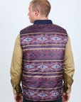 Mens Insulated Reversible Vest - Navy