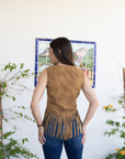 Wild Rose Fringe Vest