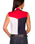 Sleeveless Ladies Stars/flag Blouse - RW029LSS