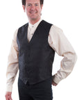 No Lapel Paisley Vest - RW093N