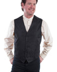 No Lapel Paisley Vest - RW093N