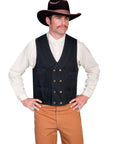 Double Breasted Canvas Vest - RW150