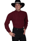 Shirt W/paisley Inset Bib - RW217X