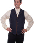 Solid 4 Pocket Vest W/piping Pointbt - RW313X